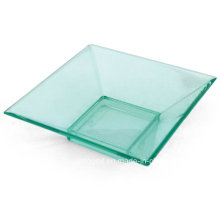 PP/PS Plastic Disk Disposable Saucer 3"Square Dish